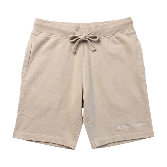 Vintage Wash Distressed Shorts - Gray (Slim Fit)